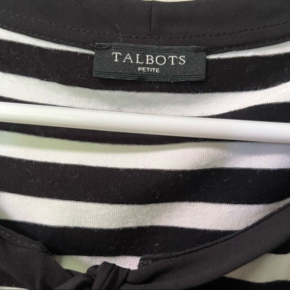 Talbot Medium Black and White Striped Tops  Women - Picture 4 of 16